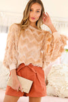 Fringe Boatneck Blouse