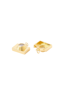 Gold Say Cheese Charm