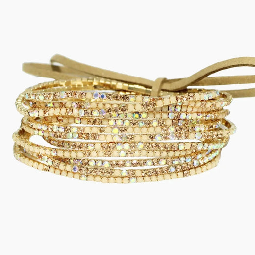 Crystal Rhinestone Stretch Bracelet Set