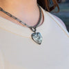 18k Gold Stainless Steel Box Paperclip Charm Holder Necklace