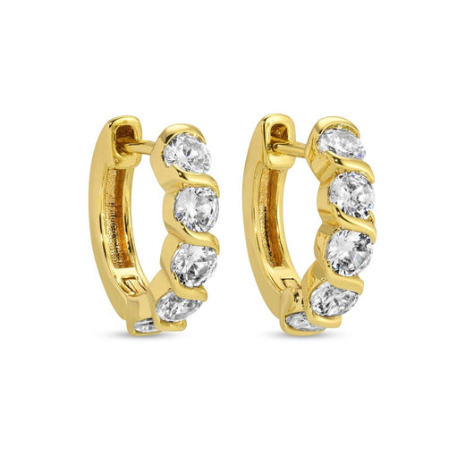 Cubic Zirconia Huggies
