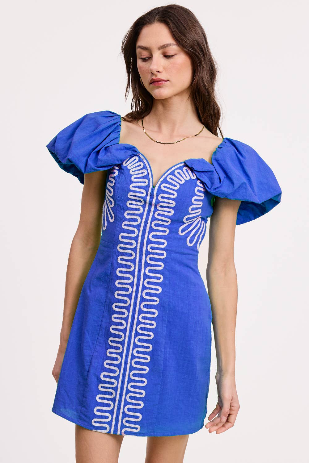Embroidery Detail  Linen Dress
