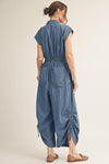 Washed Denim Jumpsuit