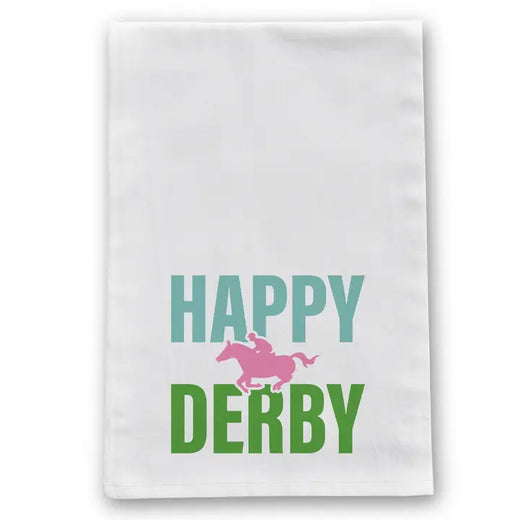 Happy Derby Tea Towel