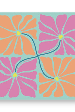 Mahjong Citrus Sherbert Flowers Mat