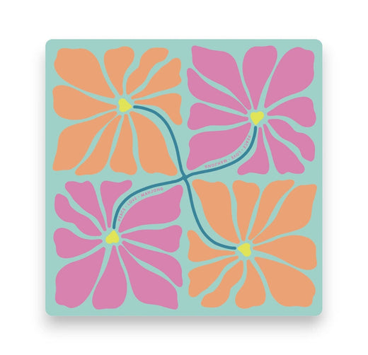 Mahjong Citrus Sherbert Flowers Mat