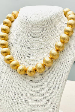 Big Ball Gold Necklace