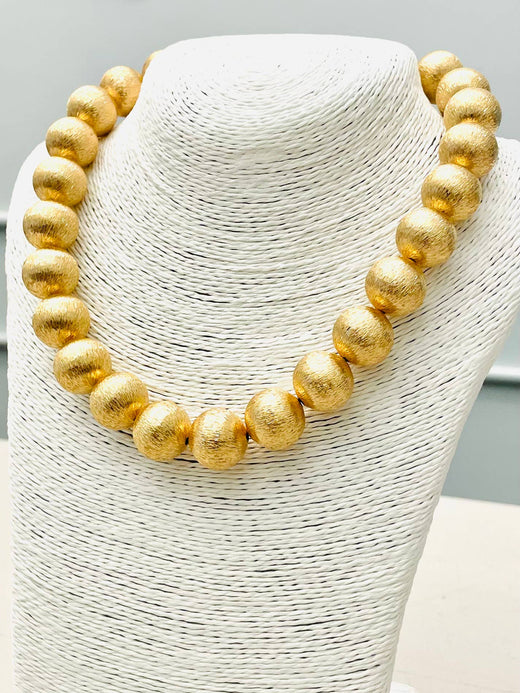 Big Ball Gold Necklace
