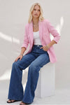 Structured Midline Singlebreast Blazer