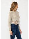 Lace Trimmed Cardigan