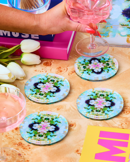 Nantucket Bloom Coaster Set