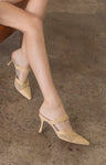Tia Pointed Toe Kitten Heel