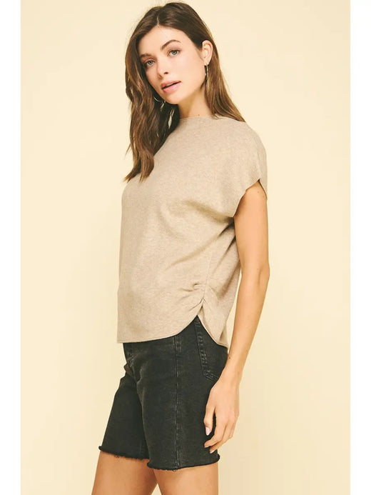 Sweater Vest with Shirring Detail
