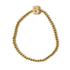 Gold Beaded Initial Bracelets