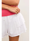 Side Smocked Tiered Ruffle Shorts