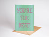 You're The Best! Appreciation Thank You Card