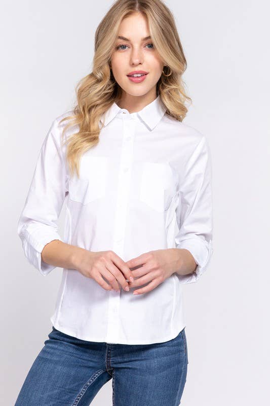 Button Down Poplin Shirt
