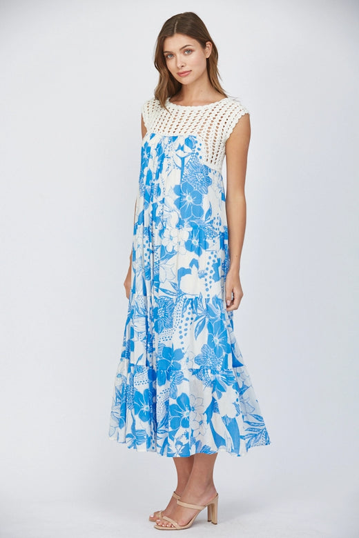 Crochet Tiered Maxi Dress