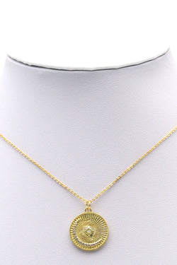 Crescent Moon On Coin Charm