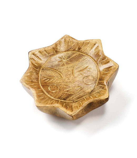 Chamak Sun Mahjong or Jewelry Tray - Metallic Painted Wood