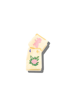 Flower Mahjong Claw Hair Clip