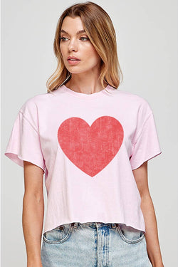 Heart Graphic Crop Top