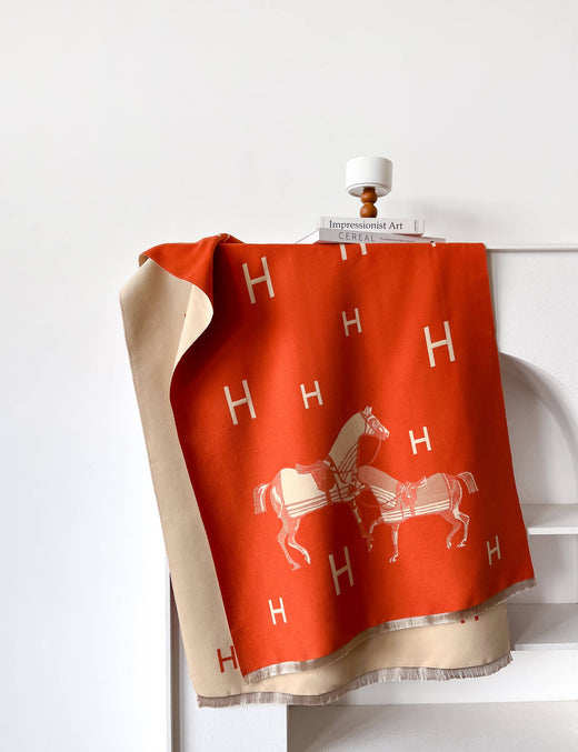 Equestrian Orange Stable Reversible Wrap