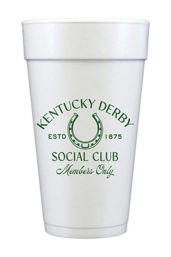 Derby Themed Styrofoam Cups