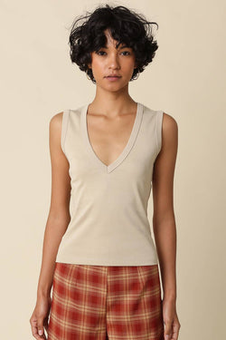 Kenny V-Neck Fitted Tank