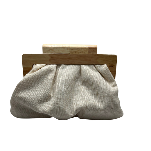 East Bay Clutch- Linen