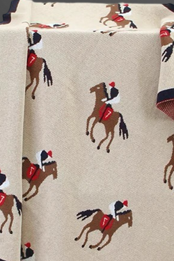 Derby Jockey Cotton Baby Blanket 