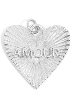 Sunburst Heart Amour Charm