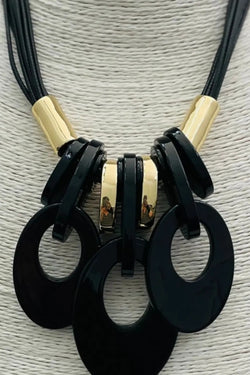 Acrylic Oval Necklace