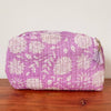 Quilted Block Print Pouch