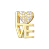 Slider Gold Love Letter Charm