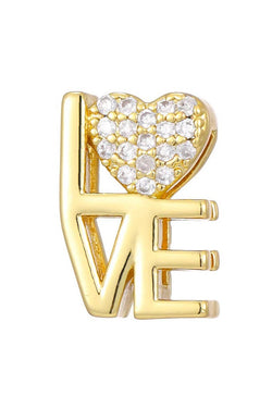 Slider Gold Love Letter Charm