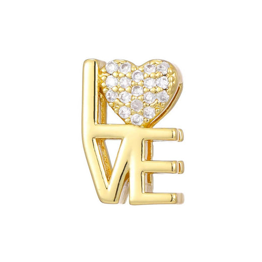 Slider Gold Love Letter Charm