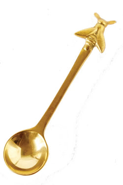 5"L Brass Spoon w/ Bee