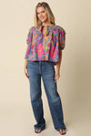 Naomi Floral Puff Sleeve Blouse