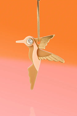 Hummingbird Keychain + Purse Charm