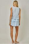 Floral Eyelet Lace Tiered Skort