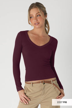 Nikibiki Deep V Neck  Top