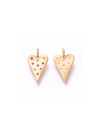 Heart Embellished  Charm in Gold