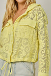 Crochet Lace Hoodie Jacket