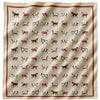 Equestrian Print Satin Scarf