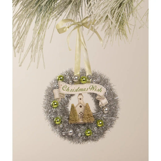 Bethany Lowe Pastel Wreath-Green