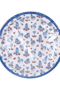 Horse and Roses Paper Plates