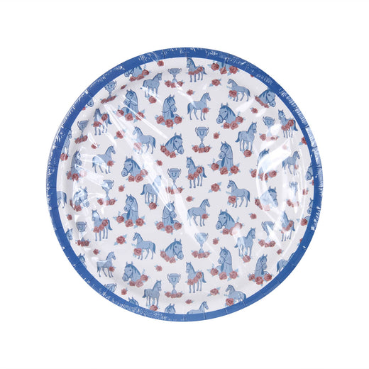 Horse and Roses Paper Plates