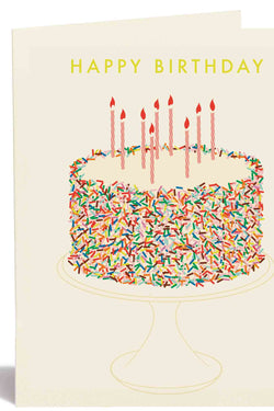 Sprinkle Cake Birthday Card