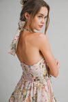 Floral Halter Mini Dress